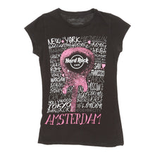  Amsterdam Hard Rock Cafe T-Shirt - Small Black Cotton t-shirt Hard Rock Cafe   