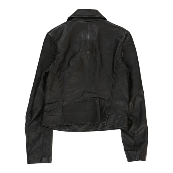 Unbranded Leather Jacket - XS Black Leather leather jacket Unbranded   