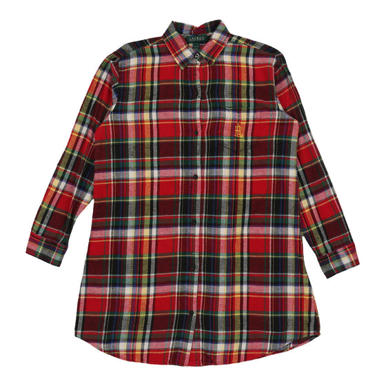 Ralph Lauren Checked Shirt Dress - Small Red Cotton shirt dress Ralph Lauren   