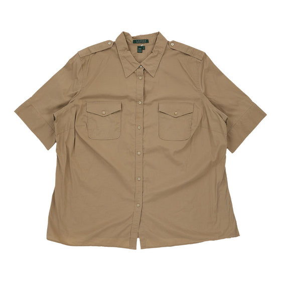 Ralph Lauren Short Sleeve Shirt - 2XL Beige Cotton short sleeve shirt Ralph Lauren   