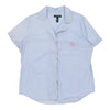 Ralph Lauren Polka Dot Short Sleeve Shirt - XL Blue Cotton short sleeve shirt Ralph Lauren   