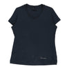 Champion V-Neck T-Shirt - Large Blue Cotton t-shirt Champion   