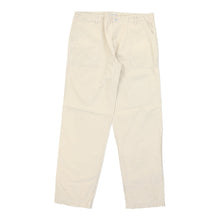  Vintage Cotton Belt Trousers - 39-W 35L Beige Cotton trousers Cotton Belt   