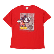  Vintage Mickey Mouse Disney T-Shirt - XL Red Cotton t-shirt Disney   