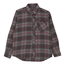  Fashion Collection Checked Flannel Shirt - Medium Grey Cotton flannel shirt Fashion Collection   