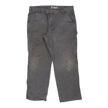  Lightly Worn Carhartt Carpenter Trousers - 37W 28L Grey Cotton carpenter trousers Carhartt   