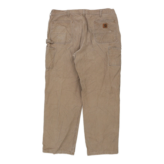 Lightly Worn Carhartt Carpenter Trousers - 37W 30L Beige Cotton carpenter trousers Carhartt   