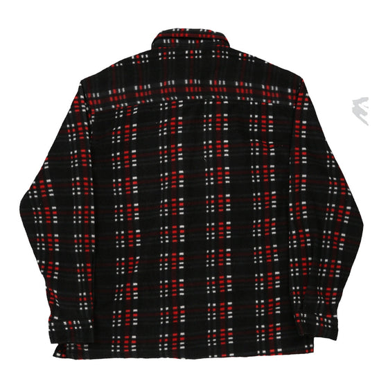 Rk Brand Flannel Shirt - Large Black Polyester flannel shirt Rk Brand   