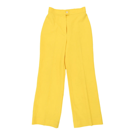 Latiffa Trousers - 26W UK 8 Yellow Polyester Blend trousers Latiffa   