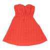 Vintage Kiabi Strapless Dress - XS Orange Cotton strapless dress Kiabi   