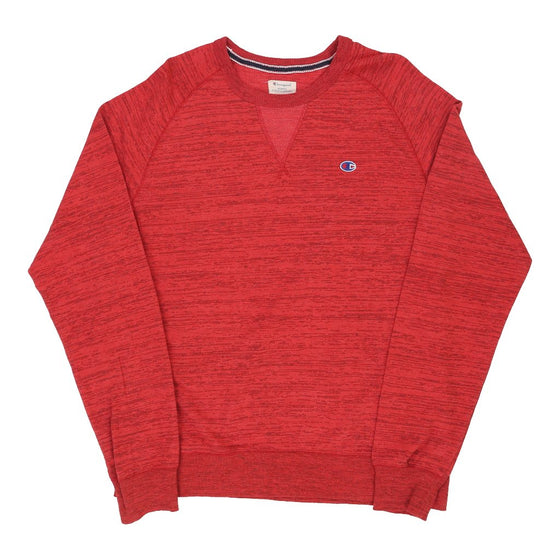 Vintage Champion Long Sleeve T-Shirt - Large Red Cotton long sleeve t-shirt Champion   