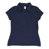 Vintage Le Coq Sportif Polo Shirt - Medium Blue Cotton polo shirt Le Coq Sportif   