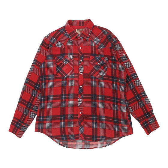 Vintage Youngbloods Flannel Shirt - Medium Red Cotton flannel shirt Youngbloods   