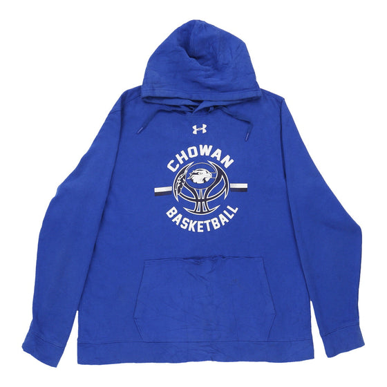 Vintage Chowan Basketball Under Armour Hoodie - XL Blue Cotton hoodie Under Armour   