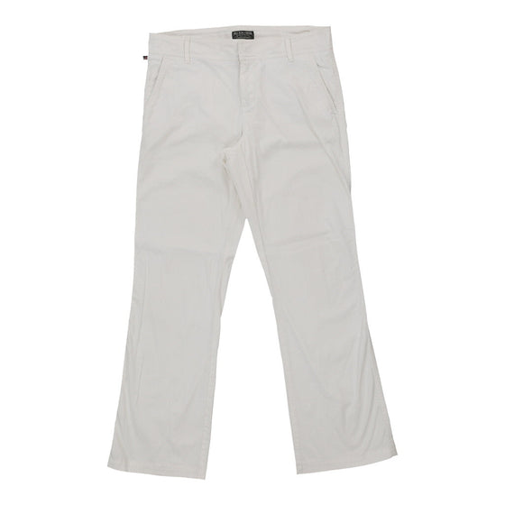 Vintage Ralph Lauren Trousers - 32W UK 10 White Cotton Blend trousers Ralph Lauren   