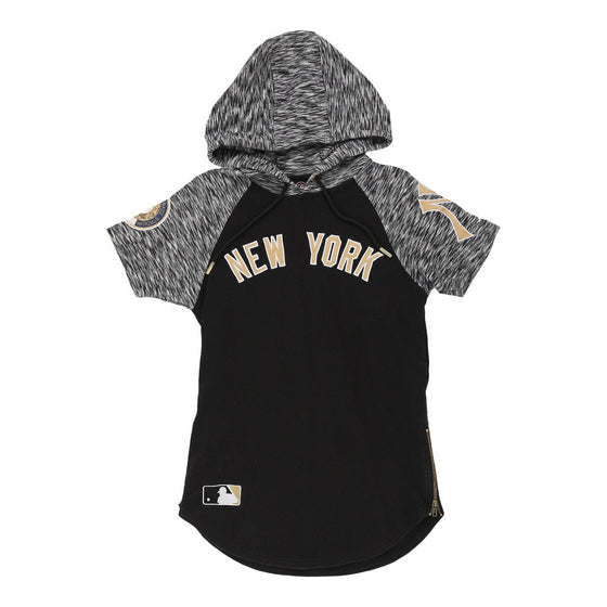 Vintage New York Yankees Majestic Athletic Hoodie - XS Black Polyester hoodie Majestic Athletic   