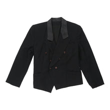  Vintage Unbranded Blazer - Small Black Wool blazer Unbranded   