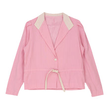  Vintage Unbranded Blazer - Medium Pink Cotton blazer Unbranded   