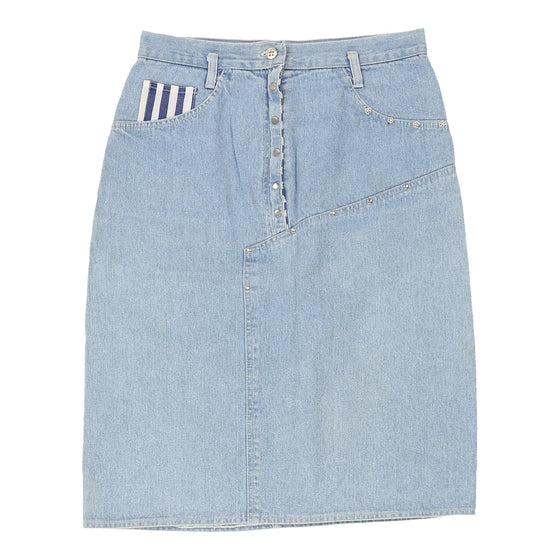 Vintage Unbranded Denim Skirt - 28W UK 8 Blue Cotton denim skirt Unbranded   