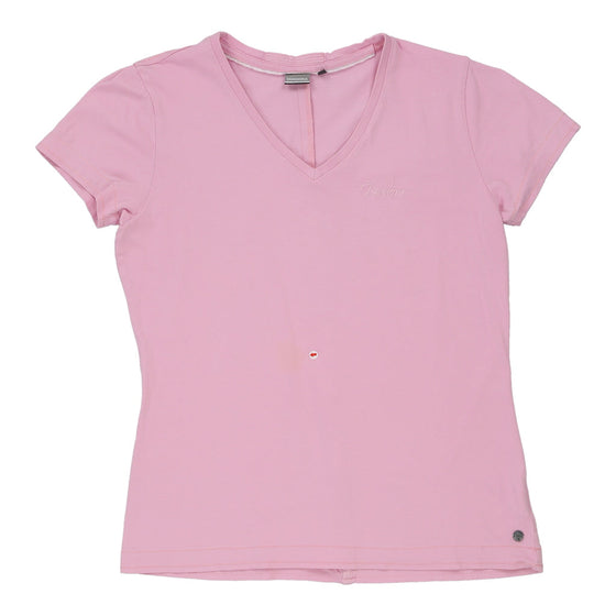 Vintage Diadora T-Shirt - XL Pink Cotton t-shirt Diadora   
