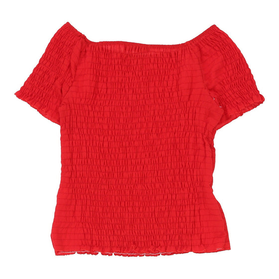 Vintage New Collection Top - Medium Red Polyester top New Collection   