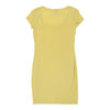 Vintage H&M Sheath Dress - XS Yellow Polyester sheath dress H&M   