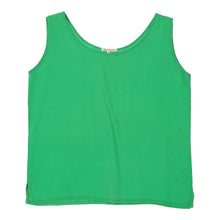  Vintage Unbranded Top - Medium Green Silk top Unbranded   