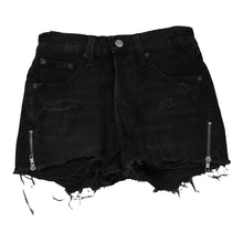  Vintage 501 Levis Denim Shorts - 28W UK 8 Black Cotton denim shorts Levis   