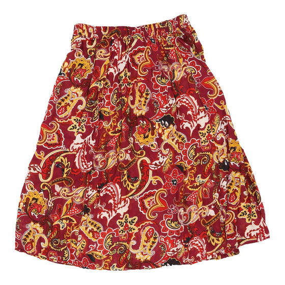 Vintage Bocabay Skirt - Small UK 8 Red Cotton skirt Bocabay   