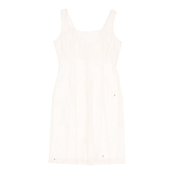Vintage Dress - Medium White Cotton dress Thrifted.com   