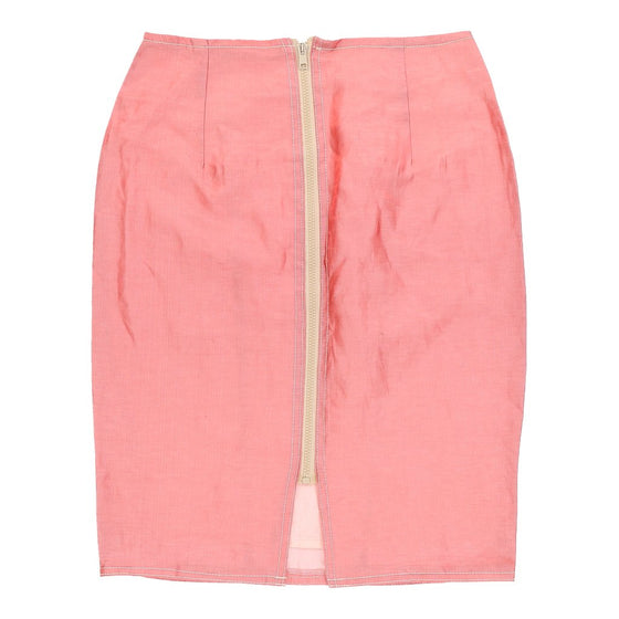 Vintage Unbranded Skirt - Small UK 8 Pink Cotton skirt Unbranded   