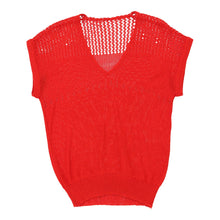  Vintage Unbranded Crochet Top - Medium Red Acrylic crochet top Unbranded   