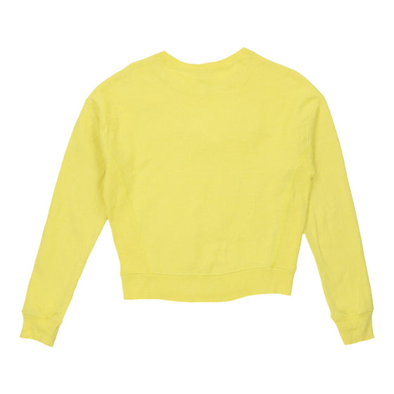 Vintage Champion Sweatshirt - XS Yellow Cotton sweatshirt Champion   