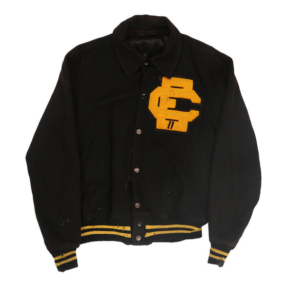 Vintage Unbranded Varsity Jacket - XS Black Polyester varsity jacket Unbranded   