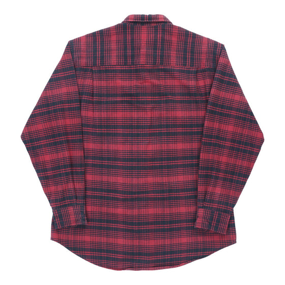 Vintage Lands End Flannel Shirt - Large Red Cotton flannel shirt Lands End   