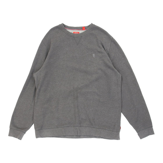 Vintage Izod Sweatshirt - XL Grey Cotton sweatshirt Izod   