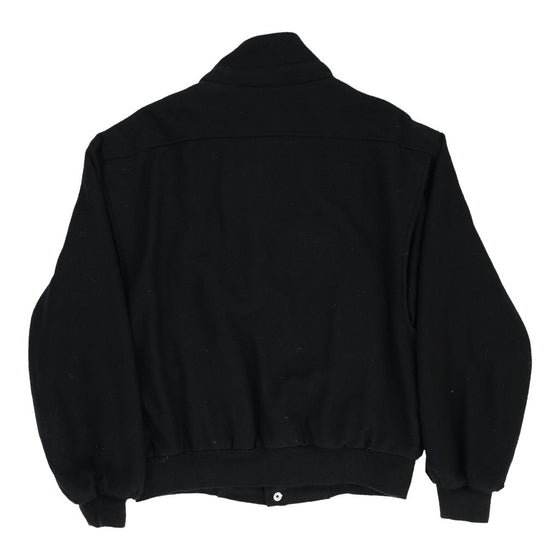 Vintage Top Line Varsity Jacket - Large Black Wool Blend varsity jacket Top Line   