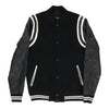 Vintage Forever 21 Varsity Jacket - Small Black Wool Blend varsity jacket Forever 21   