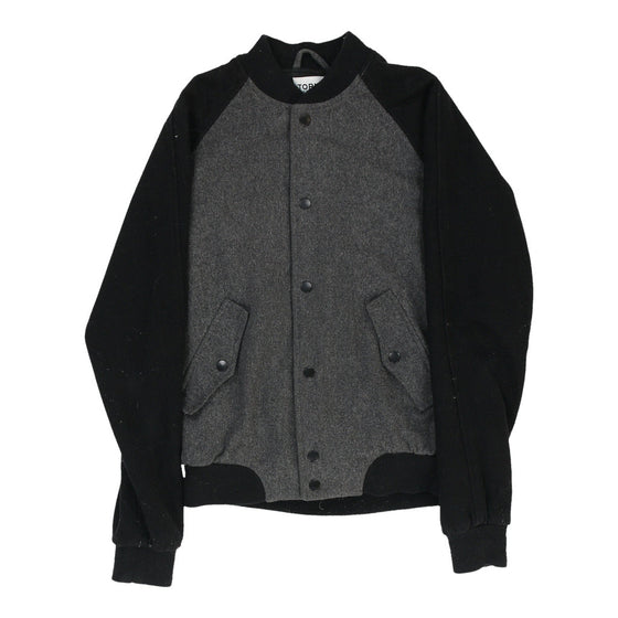 Vintage Topman Varsity Jacket - XS Grey Wool Blend varsity jacket Topman   