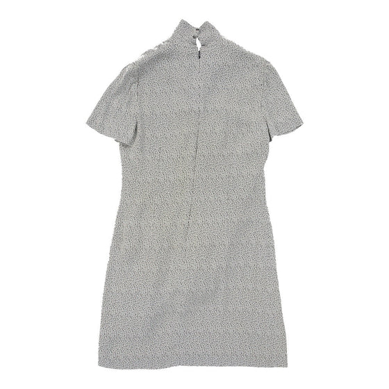 Vintage Talbots Shirt Dress - Medium Grey Acetate shirt dress Talbots   