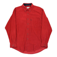  Vintage Izod Cord Shirt - Large Red Cotton cord shirt Izod   