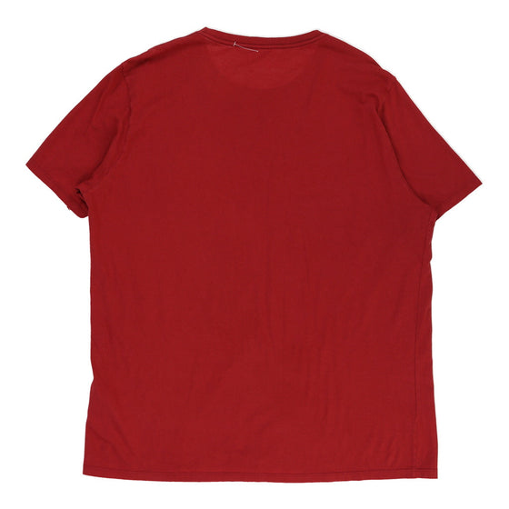 Napapijri Spellout T-Shirt - XL Red Cotton t-shirt Napapijri   