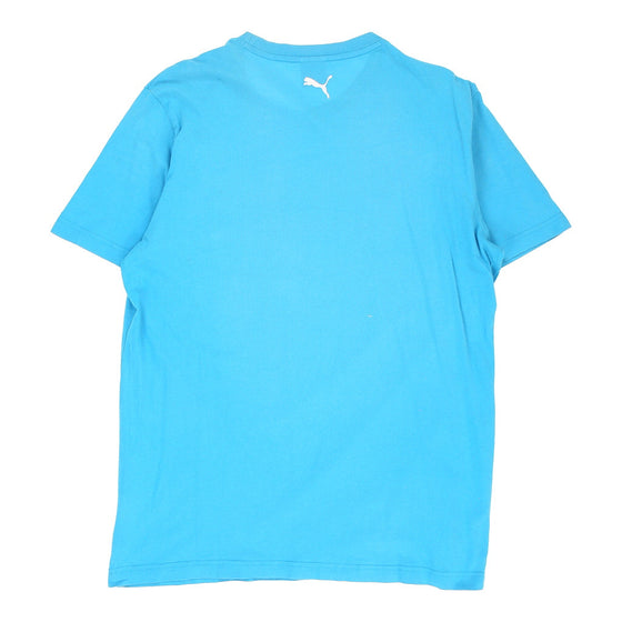 PUMA Mens T-Shirt - Large Cotton Blue t-shirt Puma   