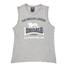  Vintage Lonsdale Vest - Large Grey Cotton vest Lonsdale   