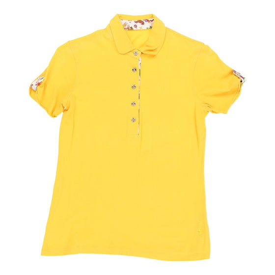 Vintage Piero Guidi Polo Shirt - Small Yellow Cotton polo shirt Piero Guidi   