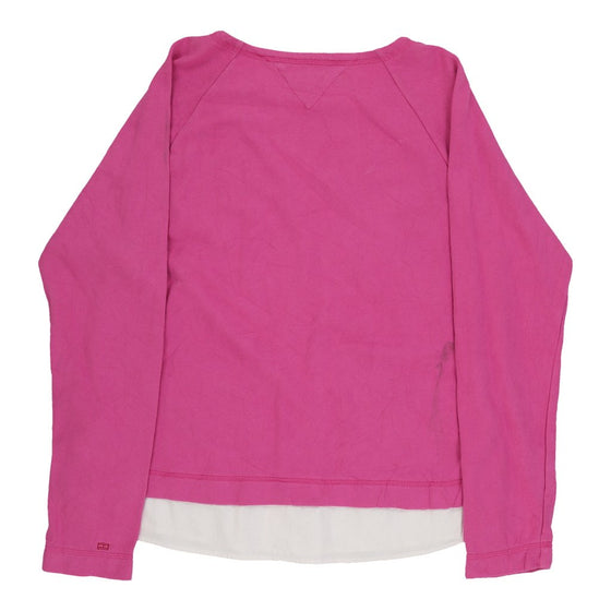 Vintage Tommy Hilfiger Sweatshirt - XL Pink Cotton sweatshirt Tommy Hilfiger   