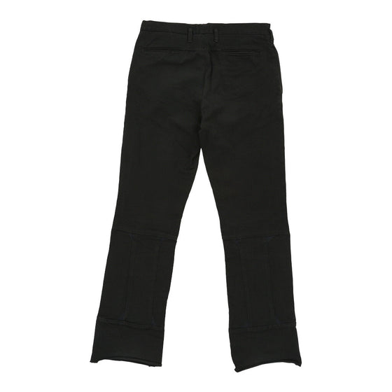Vintage Versace Trousers - 32W UK 12 Black Cotton trousers Versace   