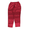 Vintage Intimate Essentials Trousers - X-Large Red Polyester trousers Intimate Essentials   
