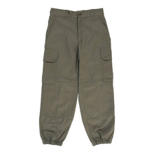  Vintage Unbranded Cargo Trousers - 26W UK 6 Khaki Cotton cargo trousers Unbranded   
