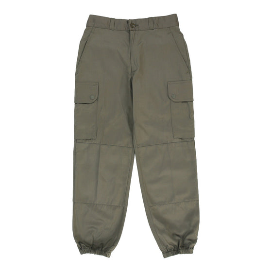 Vintage Unbranded Cargo Trousers - 28W UK 8 Khaki Cotton cargo trousers Unbranded   